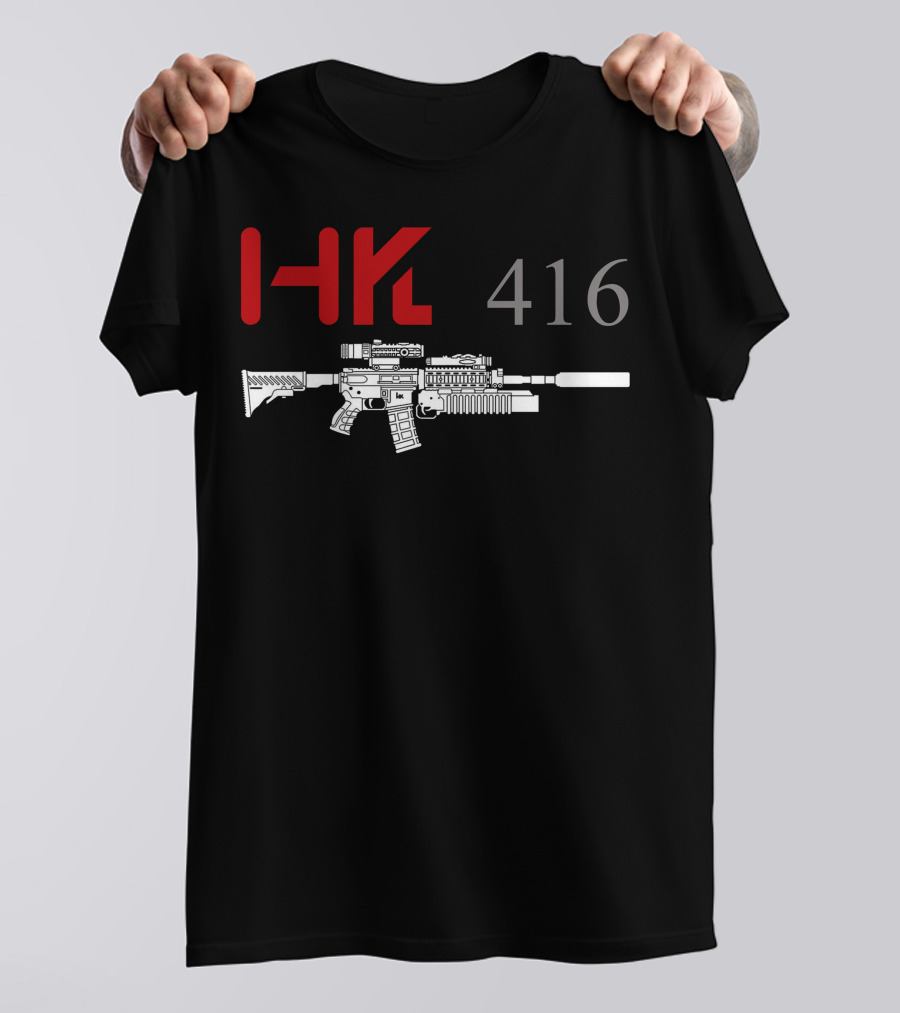HK 416 Rifle With Grenade Launcher T-Shirt