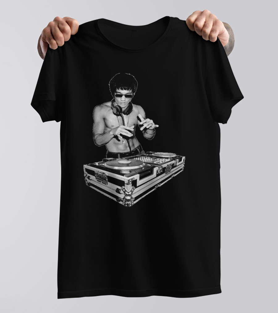 Dj Bruce Funny Bruce Lee Dj T-Shirt