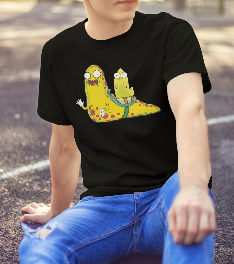 Solar Opposites Slug Pupa Funny Alien Creature Duo T-Shirt