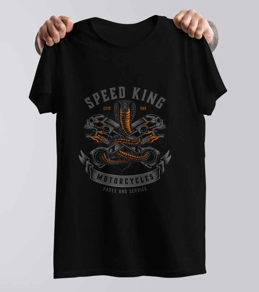 Speed King Motorcycles Estd 1989 Parts And Service T-Shirt