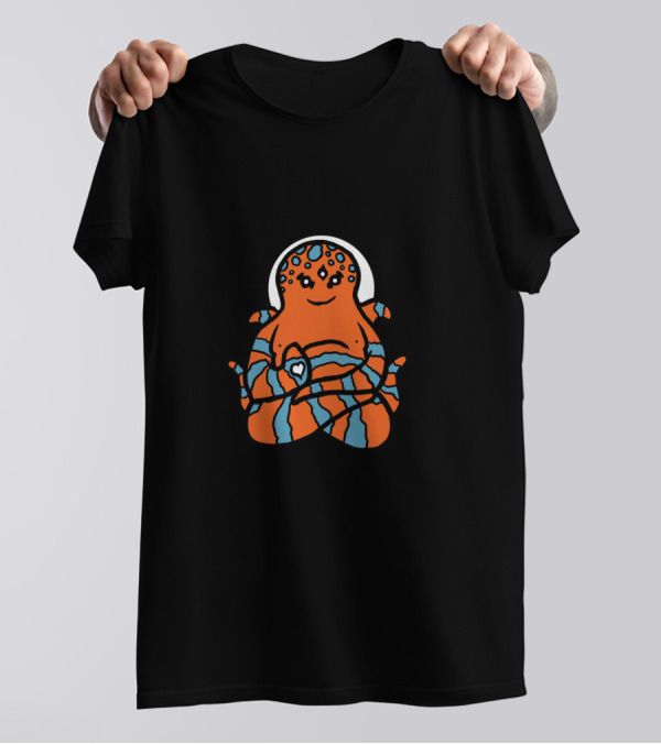 Spirit Animal Octopus Zen Meditation Embrace T-Shirt