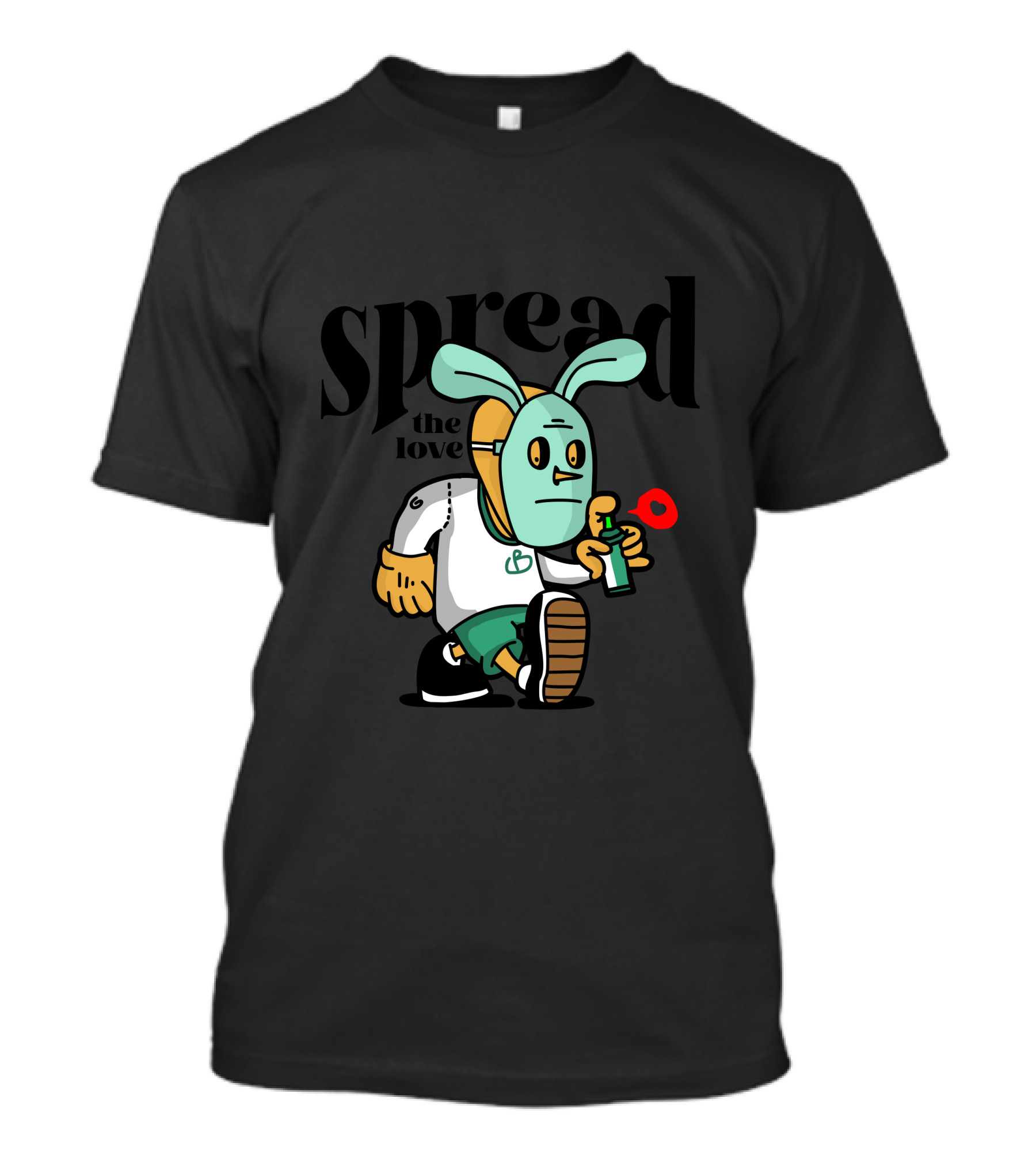 Spread The Love Bunny Spray Can T-Shirt