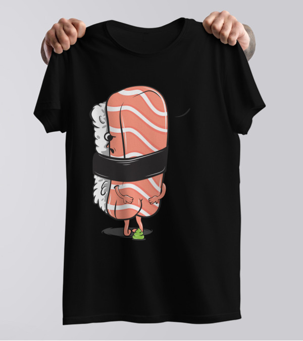 Ooops Sushi Poops Salmon Nigiri T-Shirt