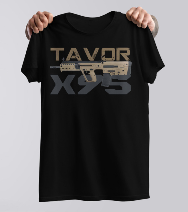Tavor X95 Bullpup Rifle Tan Finish Tactical Edition T-Shirt