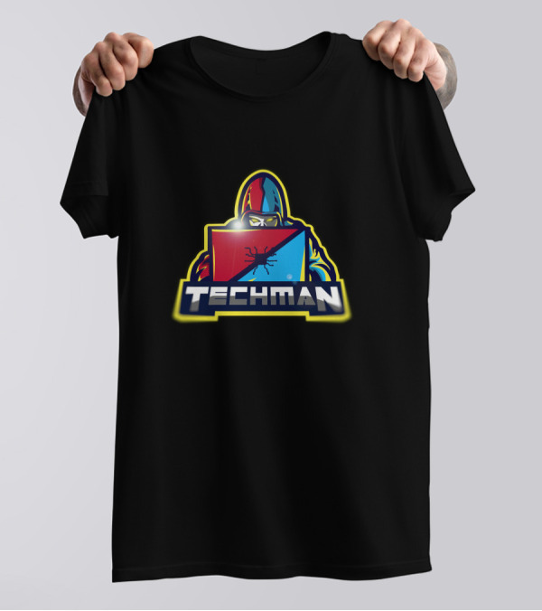 Techman Hacker Laptop Hoodie Cybersecurity T-Shirt