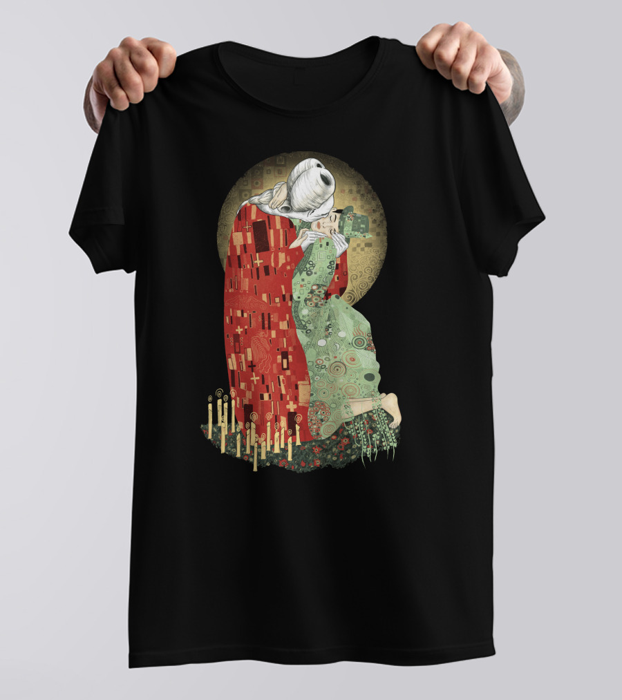 The Bloody Kiss Klimt Mashup Halloween Special Edition T-Shirt