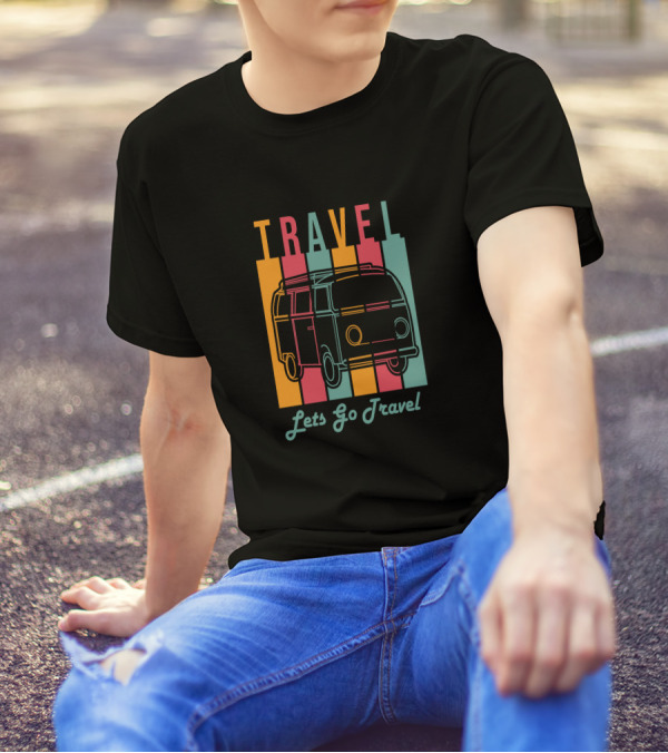Travel Let's Go Travel Retro Van Adventure T-Shirt
