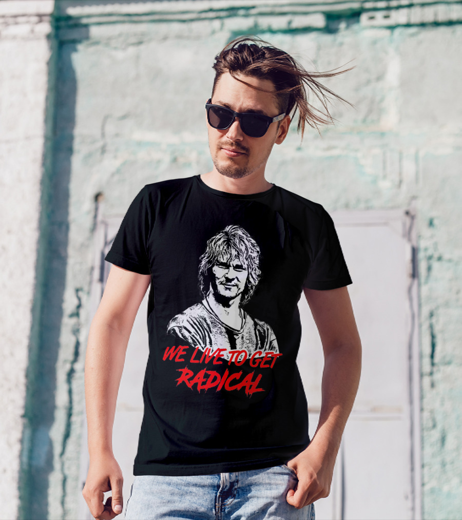 We Live To Get Radical Vintage Surfing Legend T-Shirt