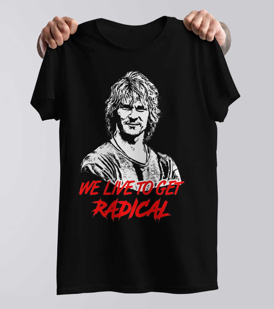 We Live To Get Radical Vintage Surfing Legend T-Shirt