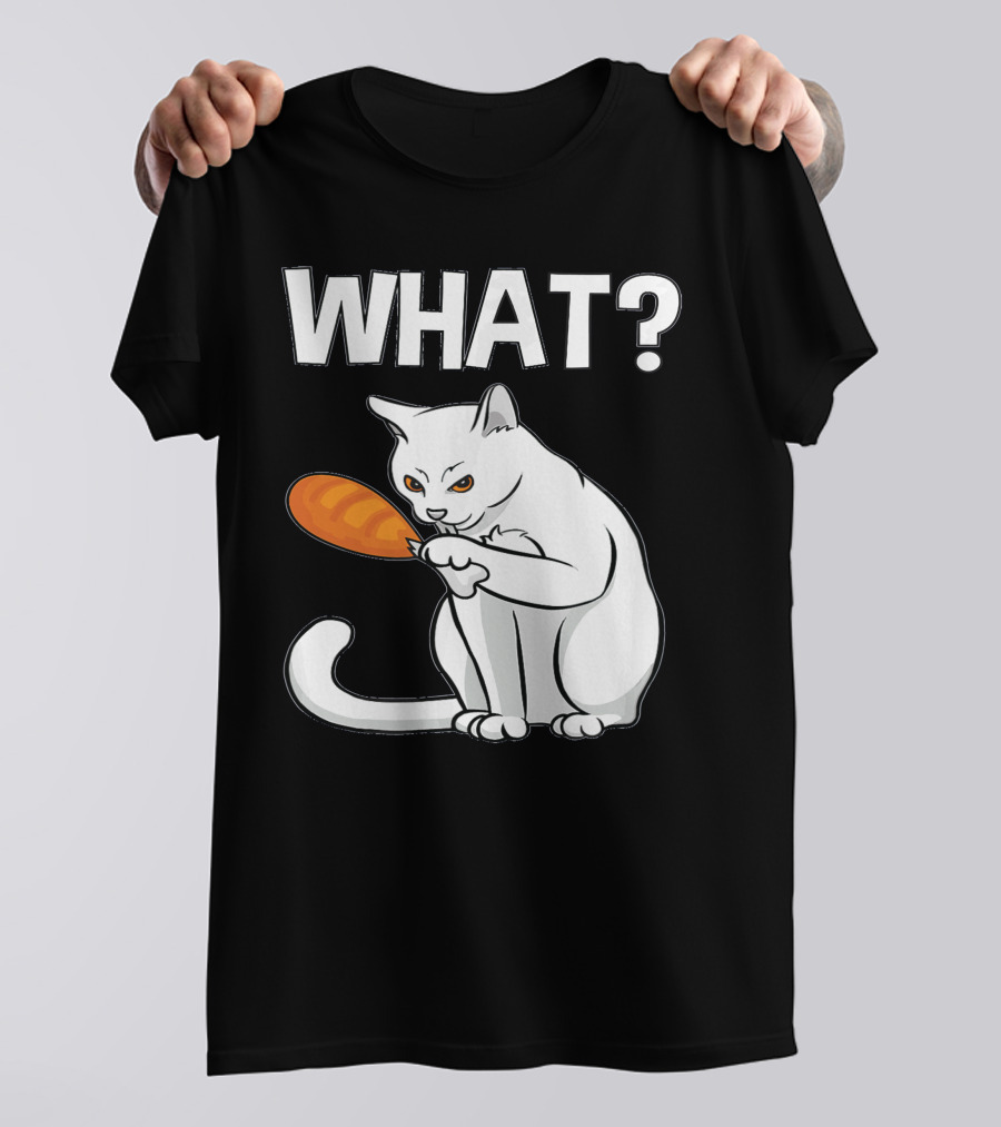 What Can I Eat A Turkey Cat Holding Drumstick T-Shirt
