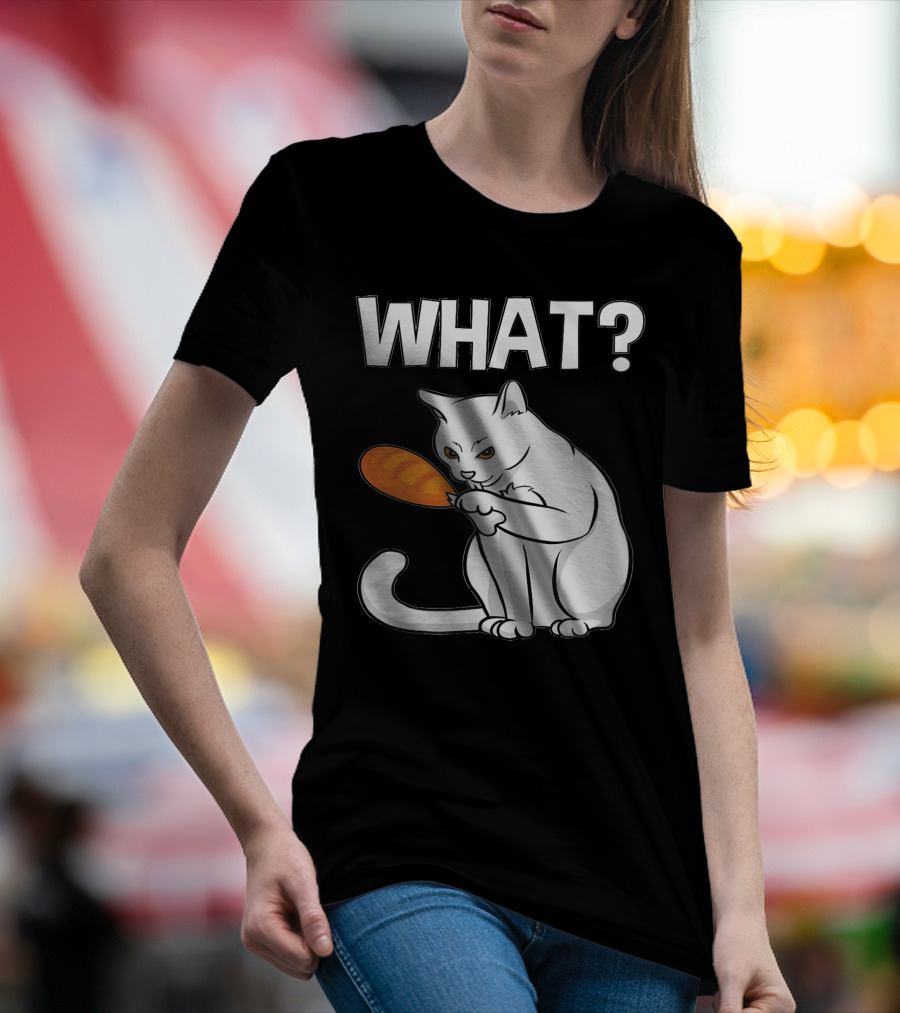 What Can I Eat A Turkey Cat Holding Drumstick T-Shirt