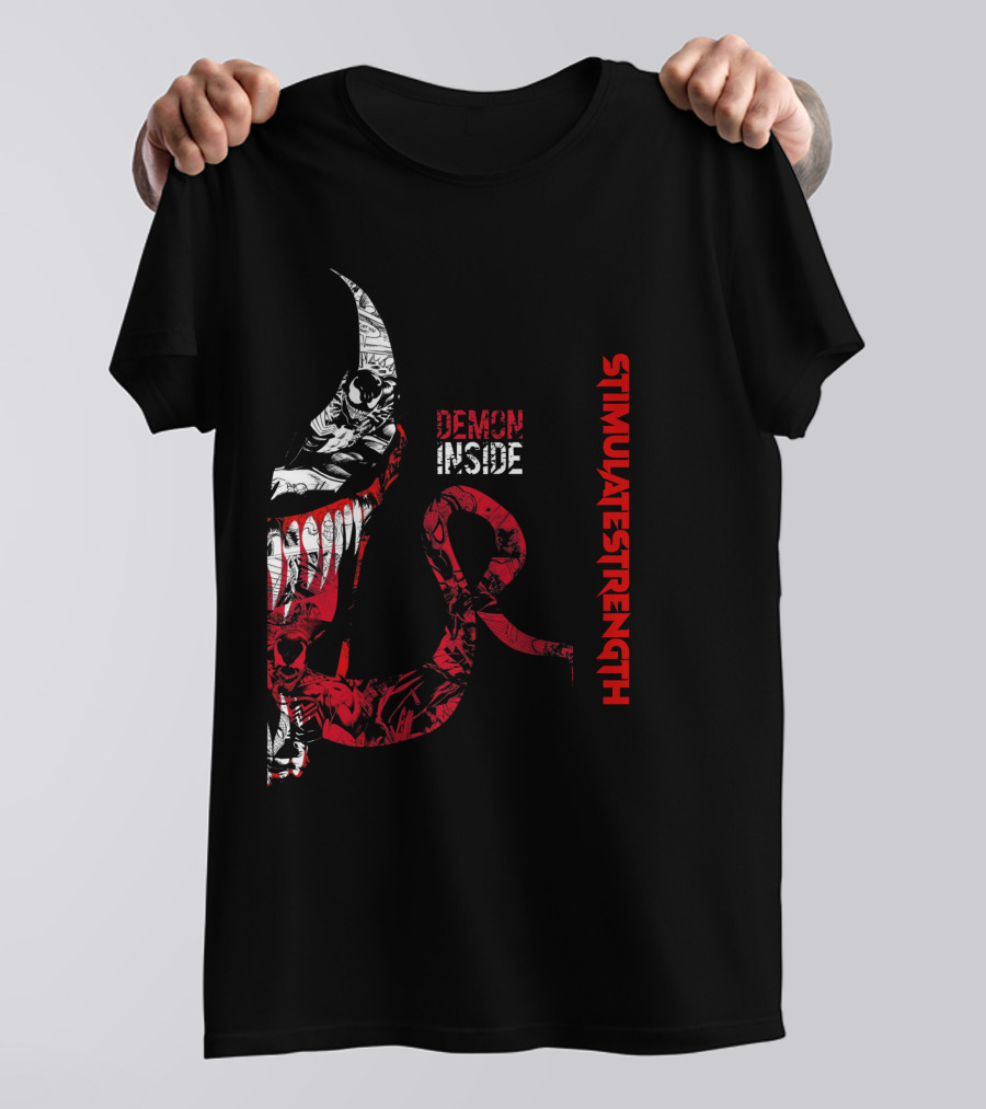 DEMON INSIDE STIMULATE STRENGTH BLACK DEMON T-Shirt