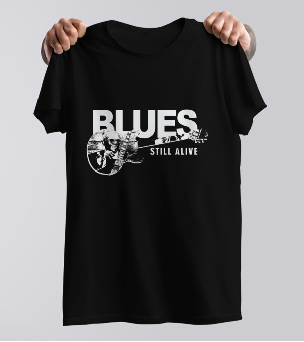 Blues Still Alive Guitar Legend Iconic T-Shirt