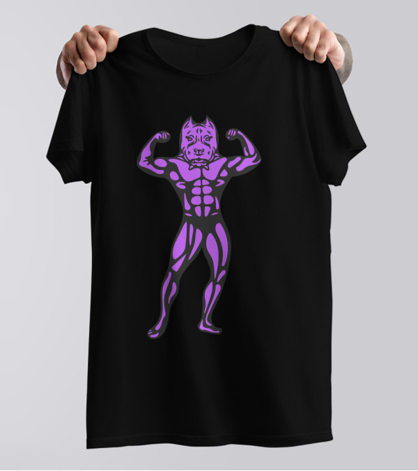 Bodybuilding Dog Flexing Muscles T-Shirt