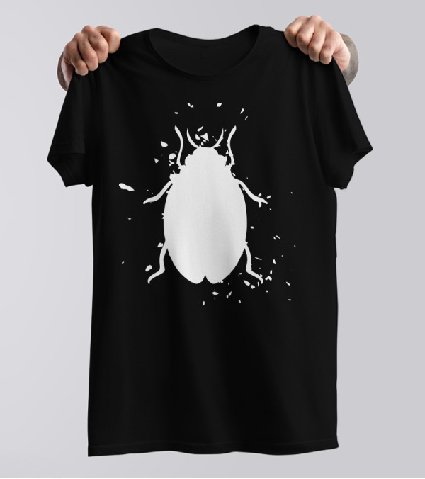 Bug Beetle Scarab Insect Silhouette Burst T-Shirt