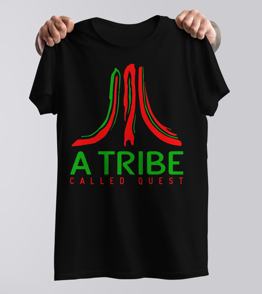 A Tribe Called Quest Logo Red Green Black T-Shirt