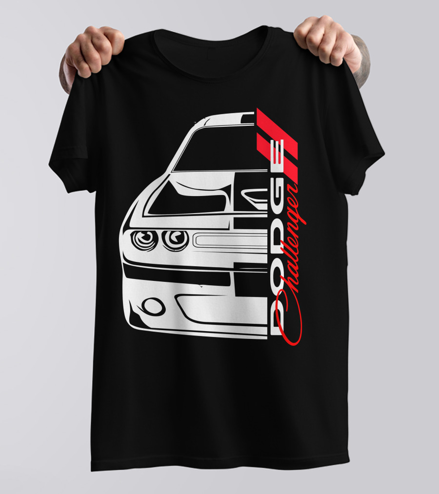 Dodge Challenger SRT Front Profile Iconic T-Shirt