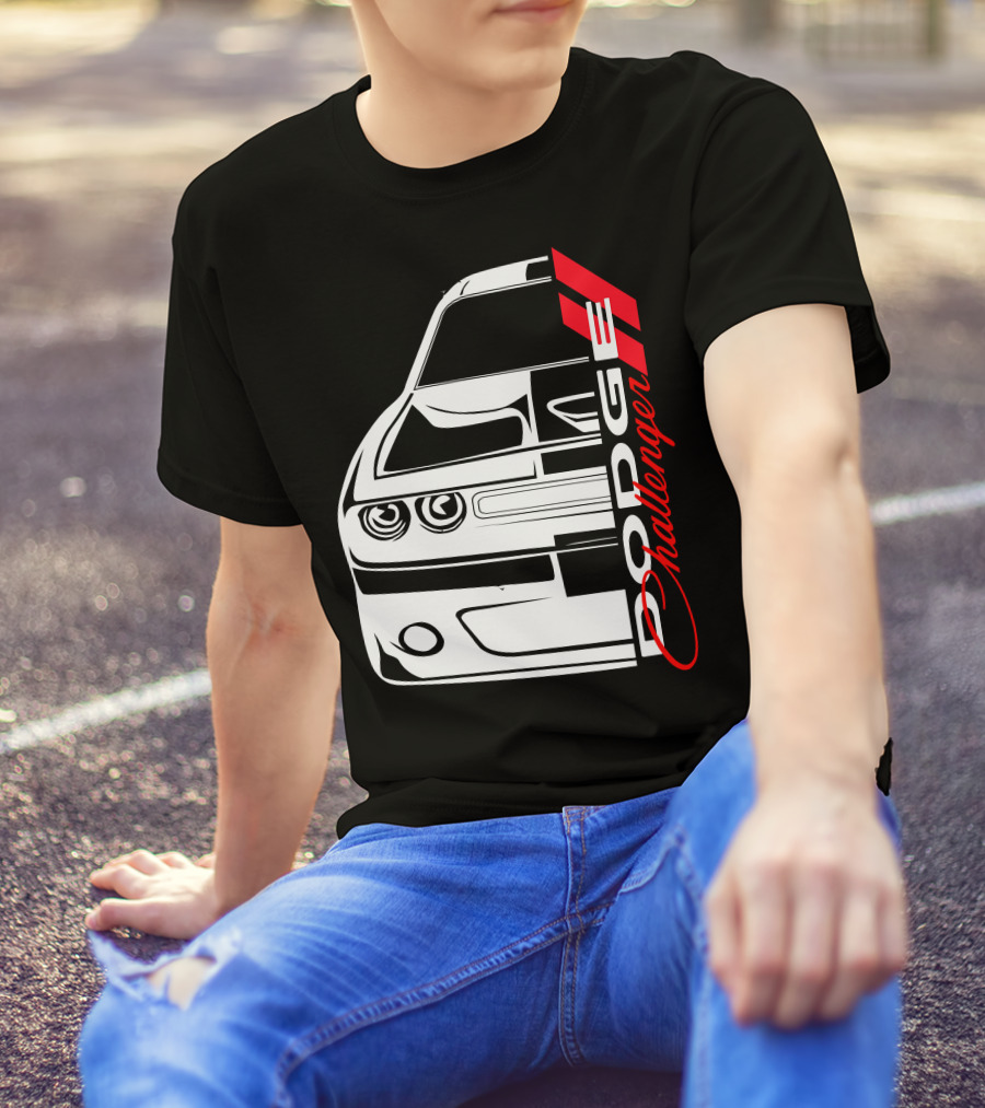 Dodge Challenger SRT Front Profile Iconic T-Shirt