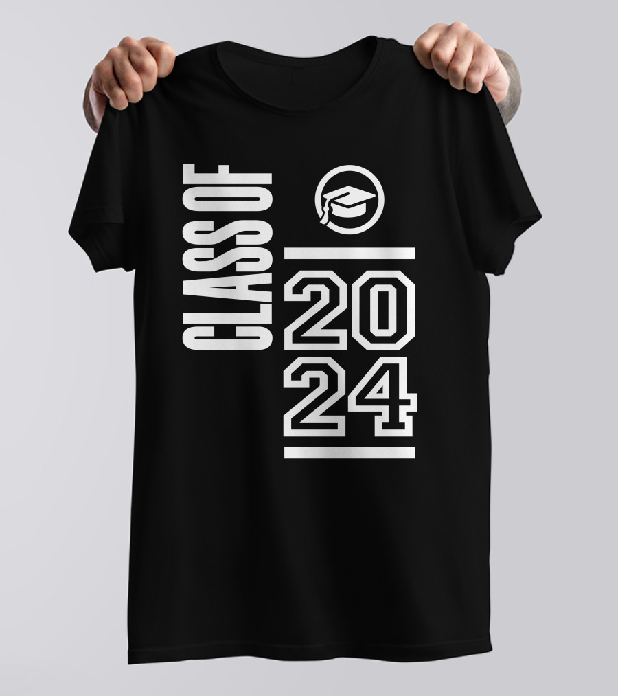 Class Of 2024 Graduation Cap Icon College Spirit T-Shirt