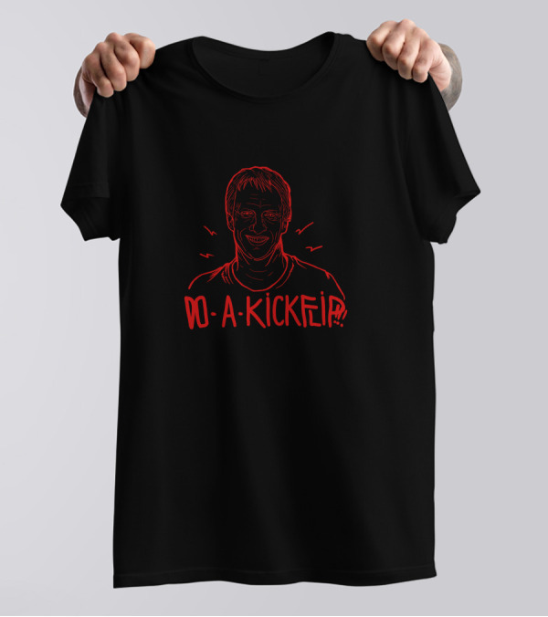 Do A Kickflip Red Outline T-Shirt