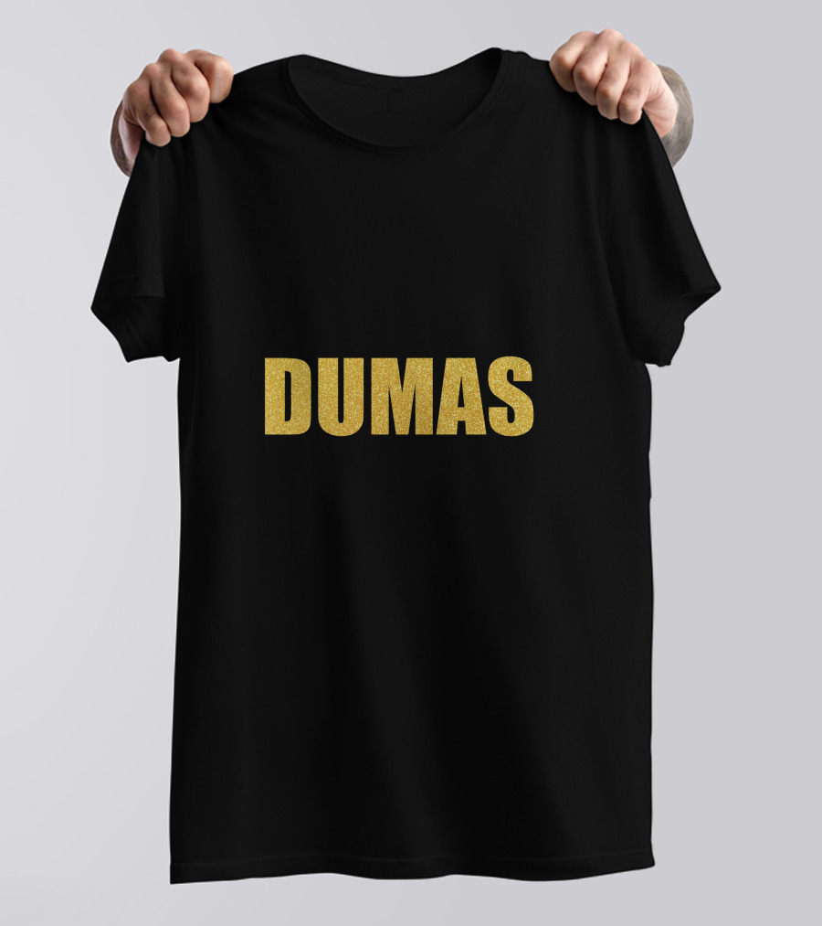 Alexandre Dumas Quality Gold Text T-Shirt