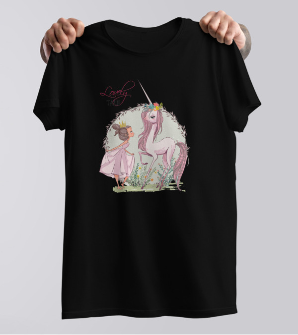 Lovely Fairy Tale Unicorn Princess T-Shirt