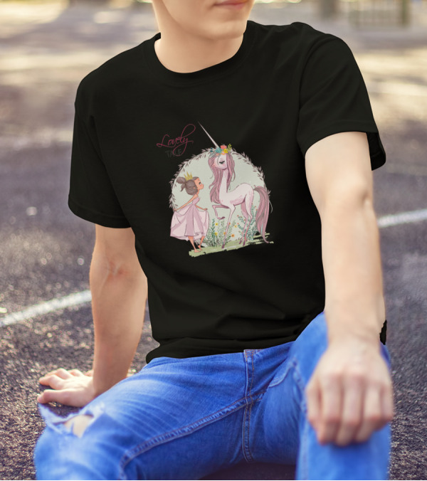 Lovely Fairy Tale Unicorn Princess T-Shirt
