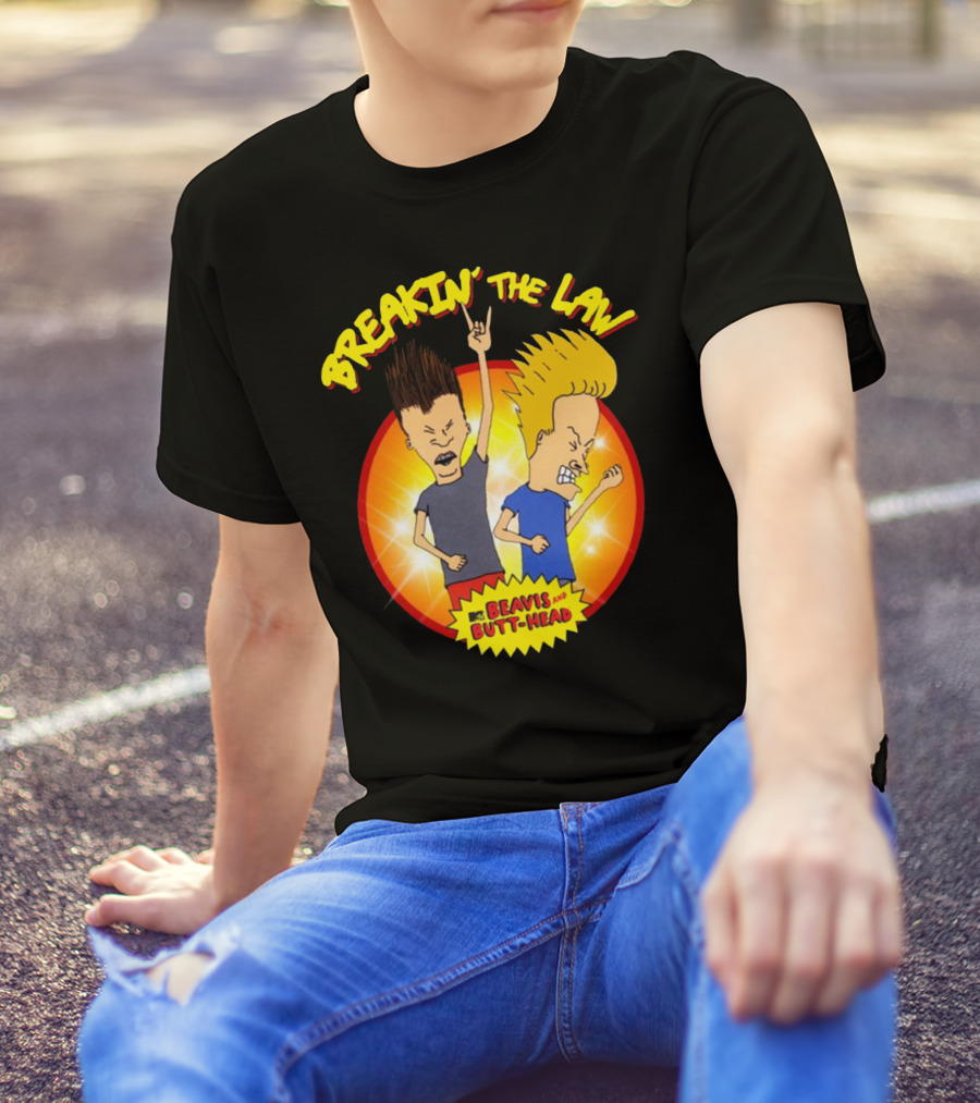 Beavis And Butt-Head Breakin' The Law T-Shirt
