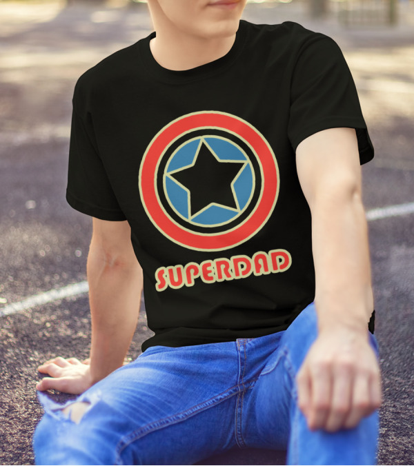 Superdad Star Shield T-Shirt