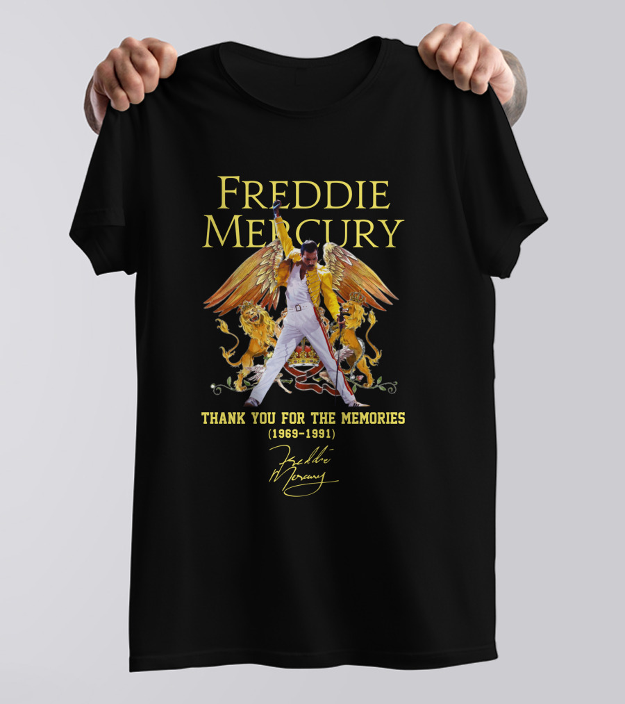 FREDDIE MERCURY THANK YOU FOR THE MEMORIES (1969-1991) T-Shirt