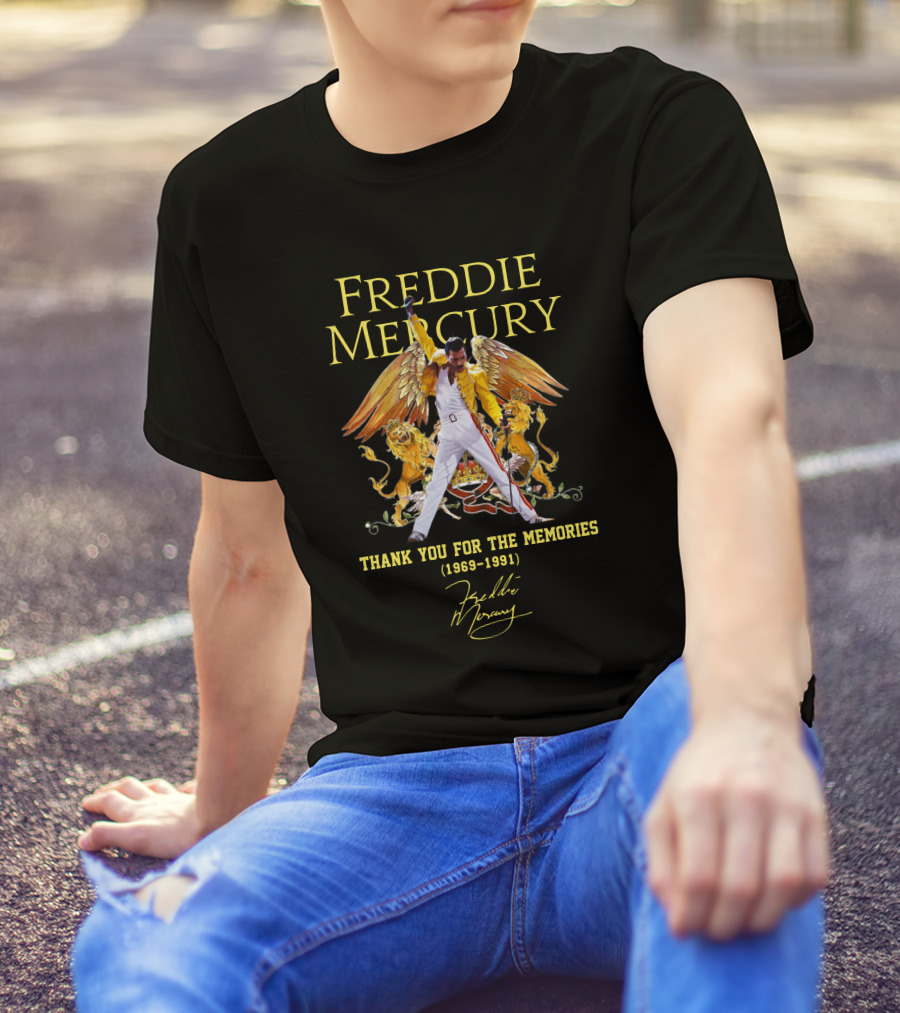 FREDDIE MERCURY THANK YOU FOR THE MEMORIES (1969-1991) T-Shirt