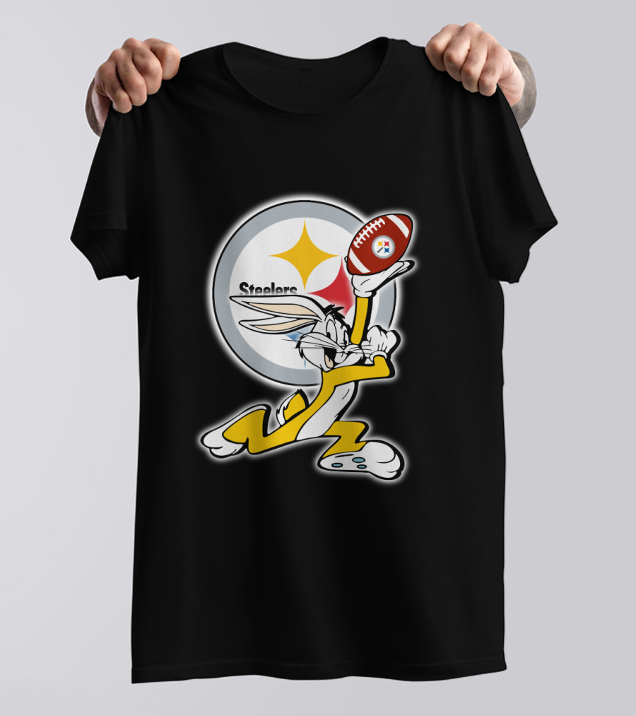 Pittsburgh Steelers Bugs Bunny Football T-Shirt