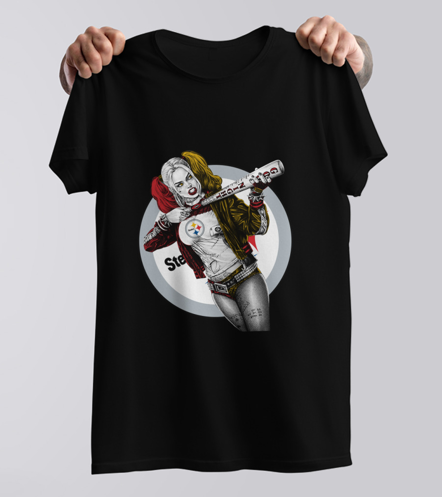 Pittsburgh Steelers Harley Quinn Bat T-Shirt