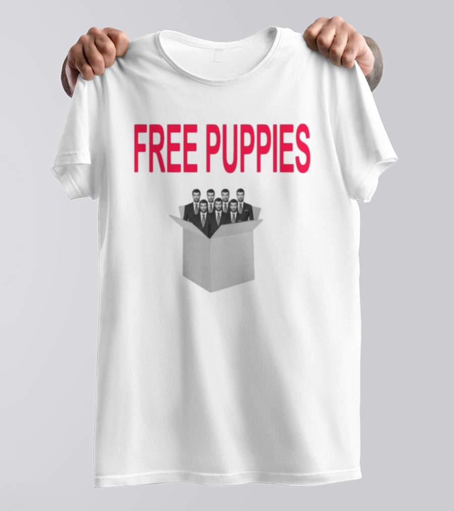 Free Puppies Men In Box T-Shirt