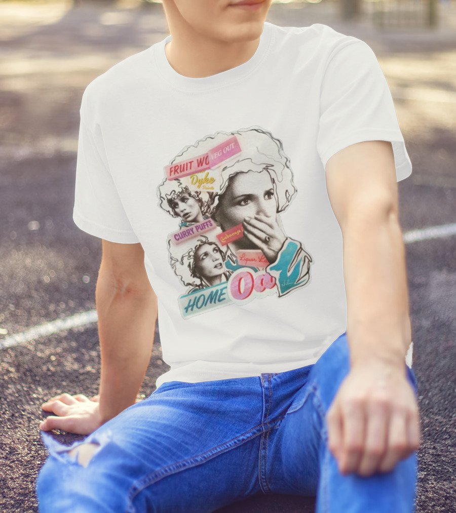 Homeoa Nordacious Fruit Wo Veg Out Dyke Curry Puffs Cubanoas Liquor Land T-Shirt
