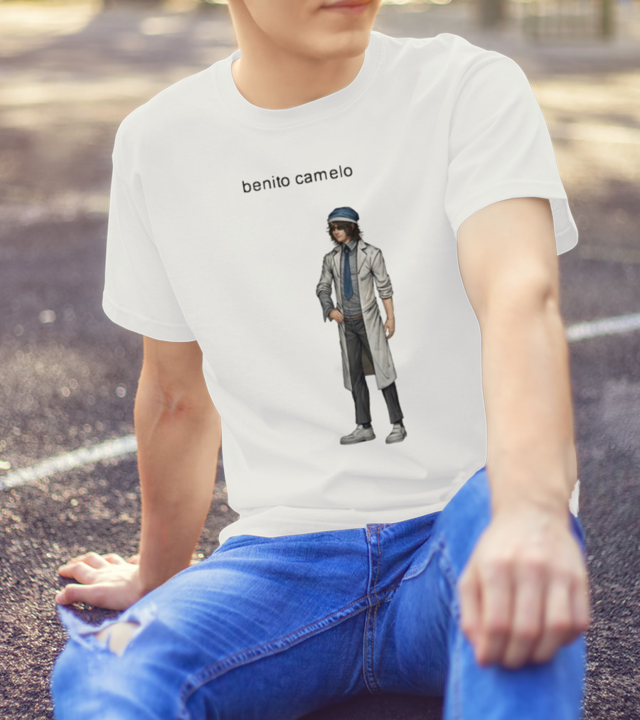 Sempre Benito Camelo Character In White Coat And Blue Hat T-Shirt