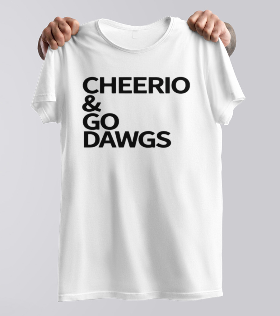 Cheerio And Go Dawgs British Bulldawg T-Shirt