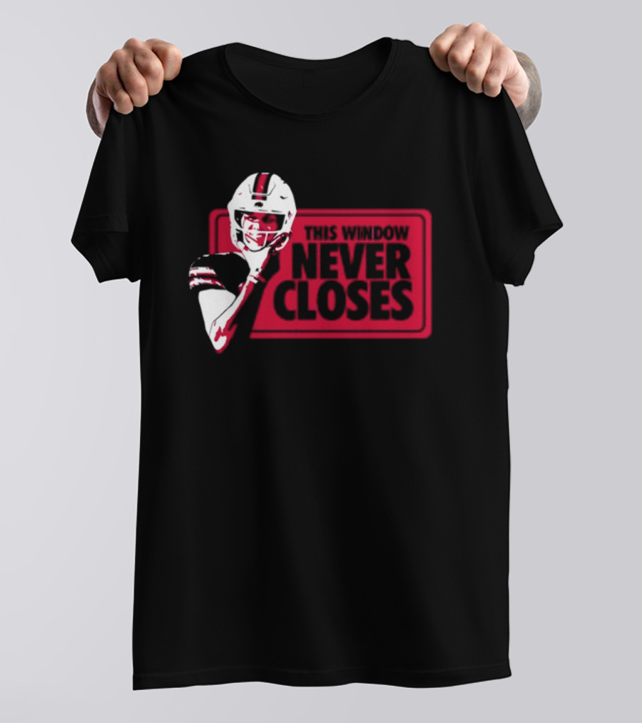This Window Never Closes Football Player T-Shirt