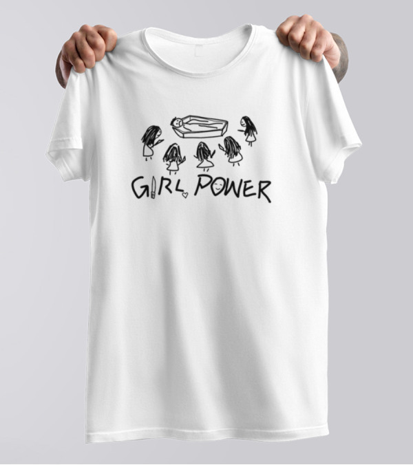 Cherrykitten Girl Power Y2k Illustration With Coffin And Figures T-Shirt