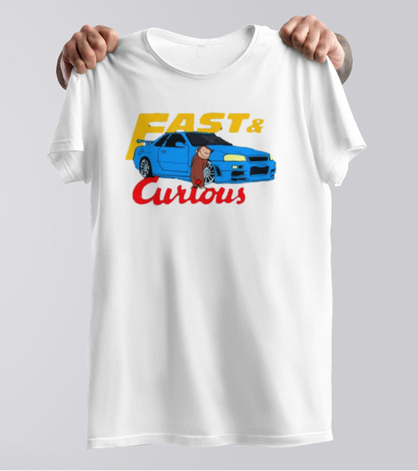 Fast And Curious Car Adventure With Curious Monkey T-Shirt