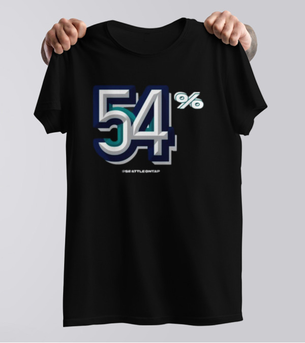 Seattle Baseball 54% @seattleontap T-Shirt