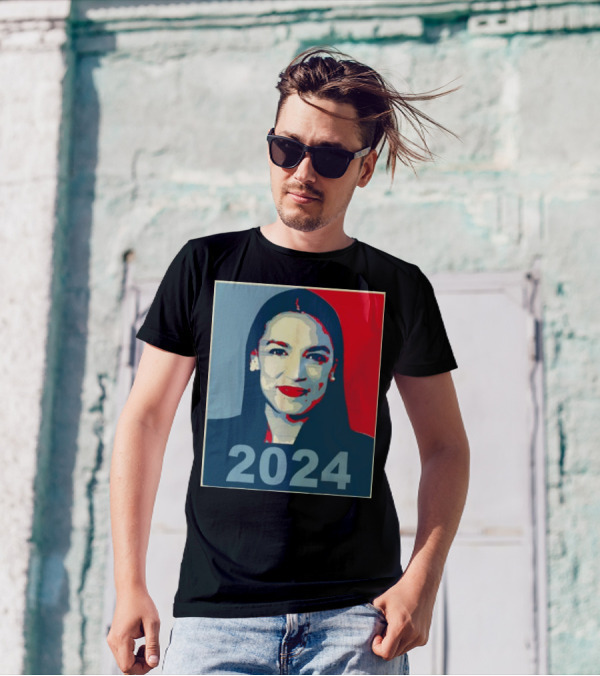 Alexandria Ocasio Cortez AOC 2024 Obama Hope T-Shirt