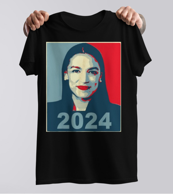 Alexandria Ocasio Cortez AOC 2024 Obama Hope T-Shirt