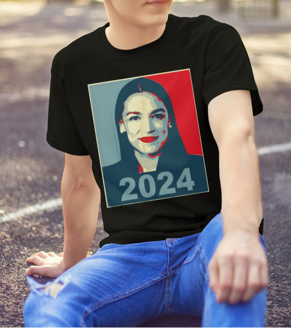 Alexandria Ocasio Cortez AOC 2024 Obama Hope T-Shirt