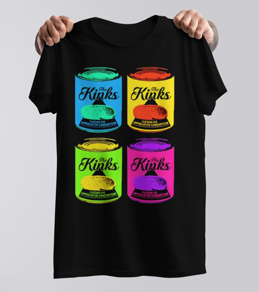 The Kinks Custard Pie Appreciation Consortium Pop Art Cans T-Shirt