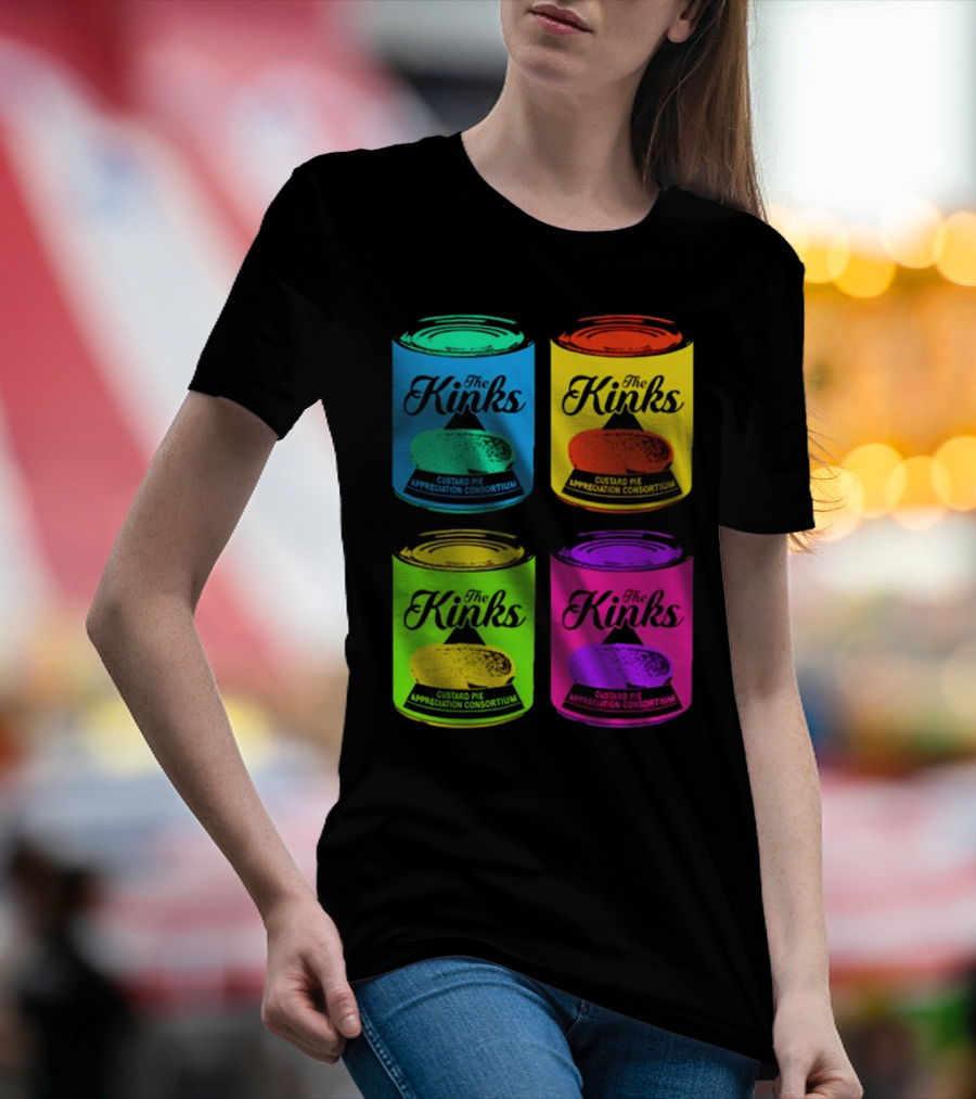 The Kinks Custard Pie Appreciation Consortium Pop Art Cans T-Shirt
