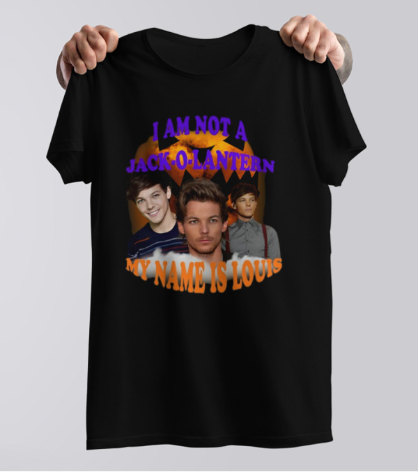 Sadstreet I Am Not A Jack-O-Lantern My Name Is Louis Pumpkin Faces T-Shirt