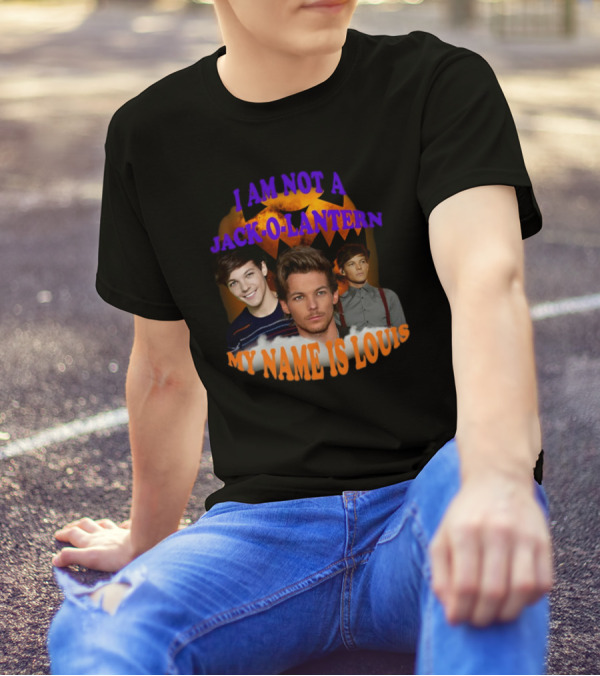 Sadstreet I Am Not A Jack-O-Lantern My Name Is Louis Pumpkin Faces T-Shirt