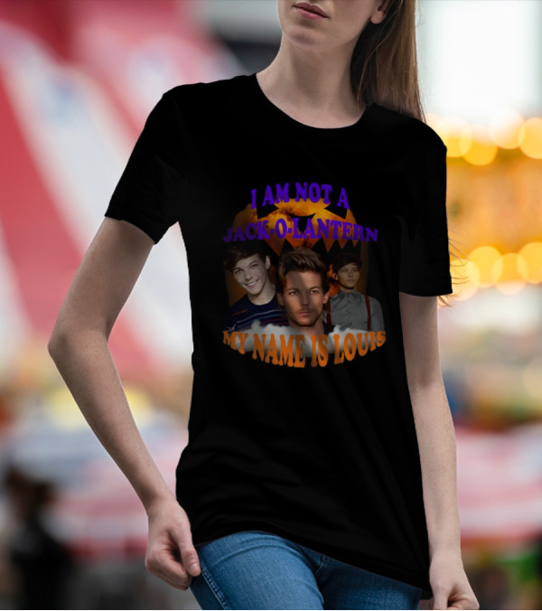 Sadstreet I Am Not A Jack-O-Lantern My Name Is Louis Pumpkin Faces T-Shirt