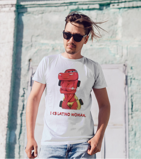 I Love Latino Woman Lightning McQueen T-Shirt